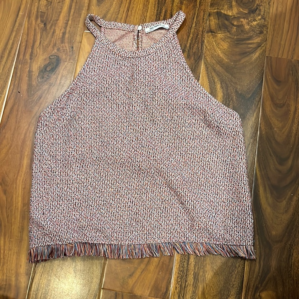 Zara France High Neck Top